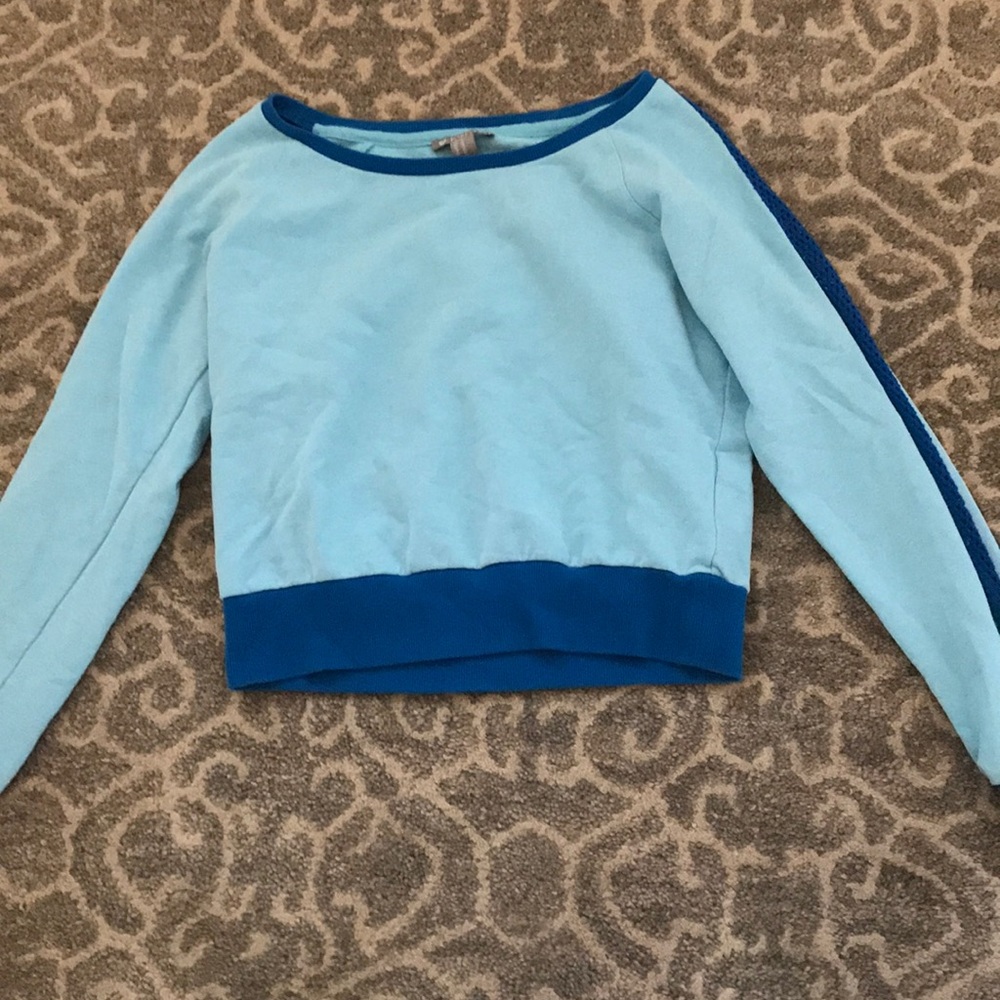 Forever 21 blue work out top